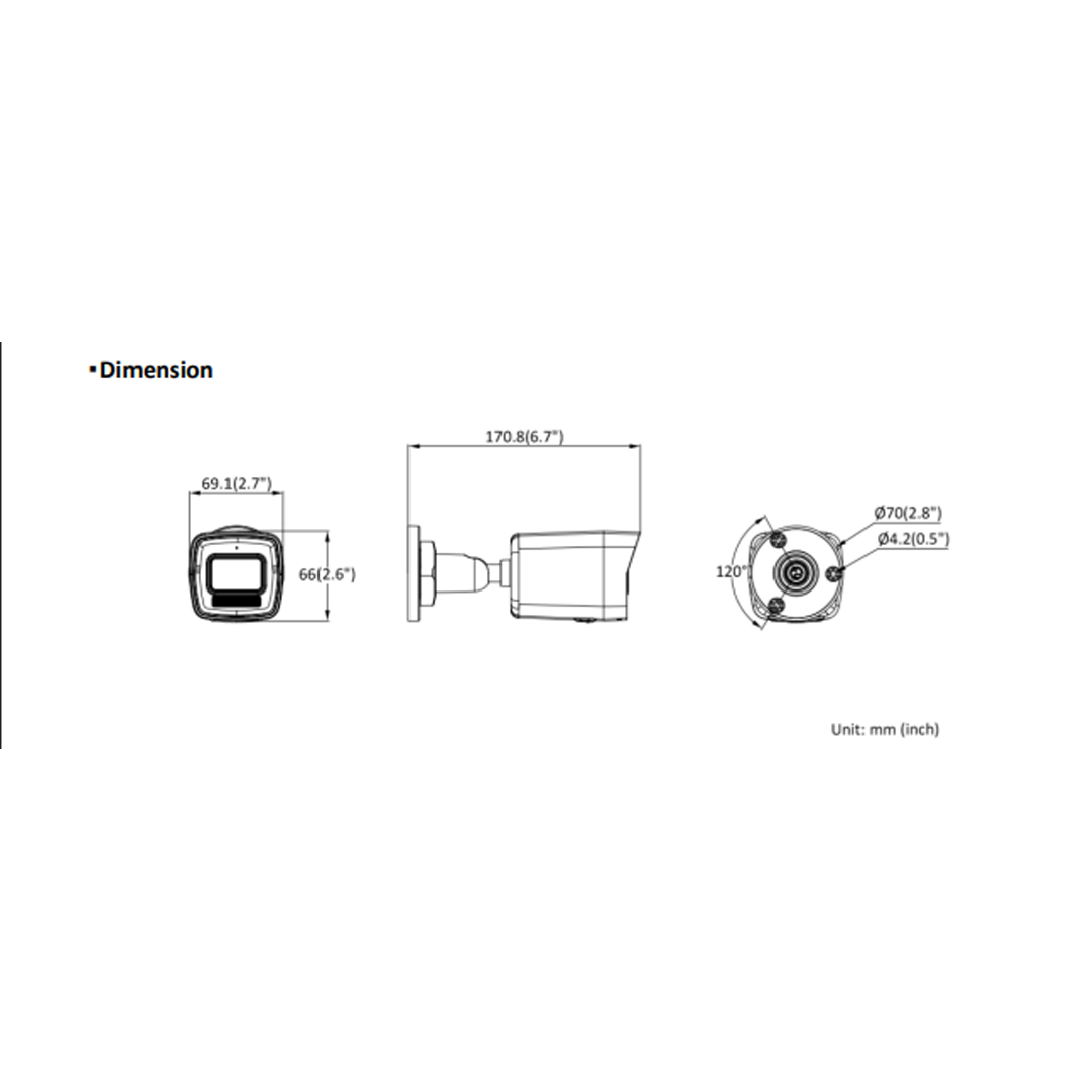 hikvision ds-2cd1023g2-liuf 2mp poe sesli ip kamera, ip67