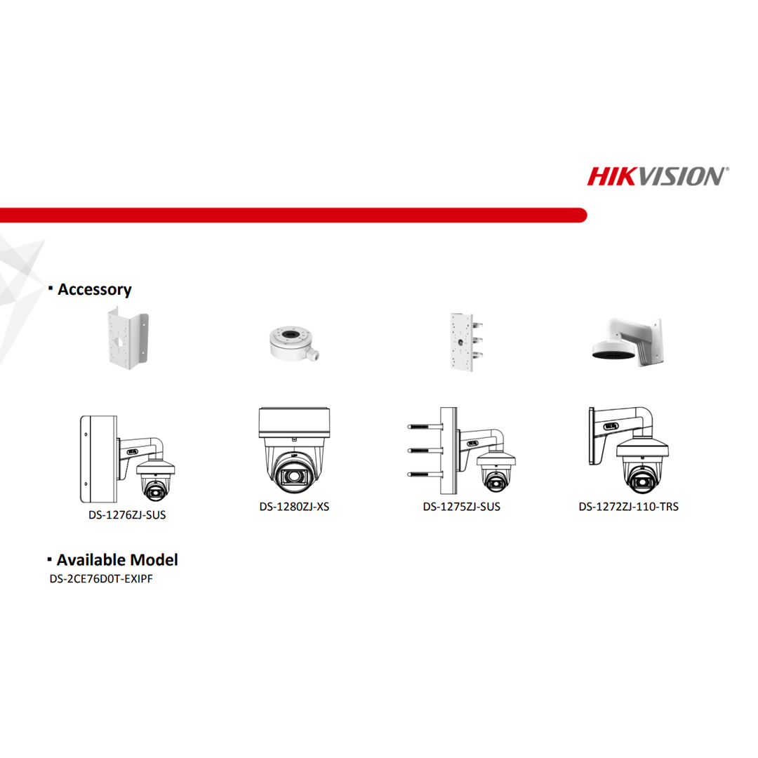 hikvision ds-2ce76d0t-exipf 2MP 1080P IR Dome Kamera | 4-in-1 HD-TVI, 20m Gece Görüşü