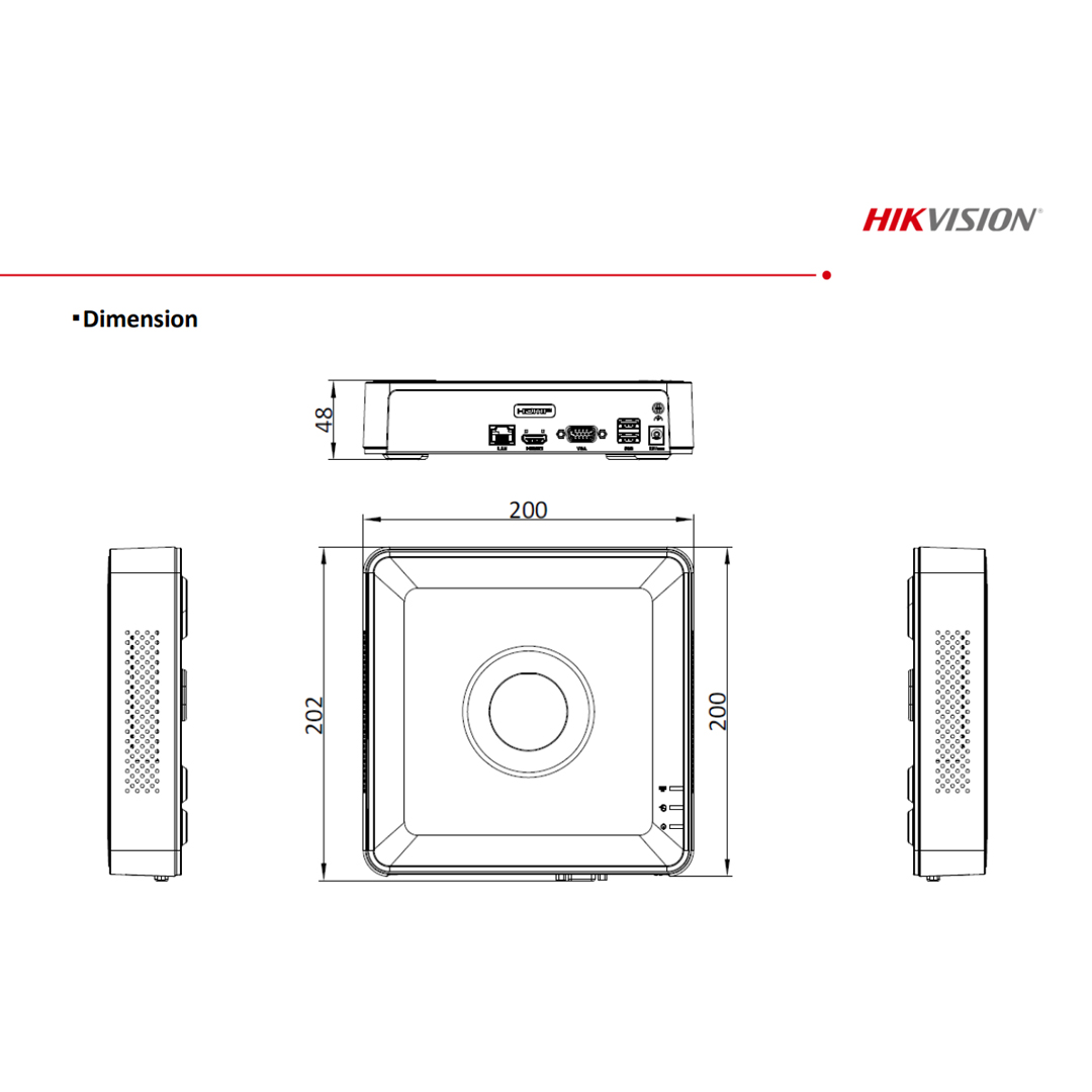 hikvision ds-7108ni-q1 8 Kanal NVR Kayıt Cihazı