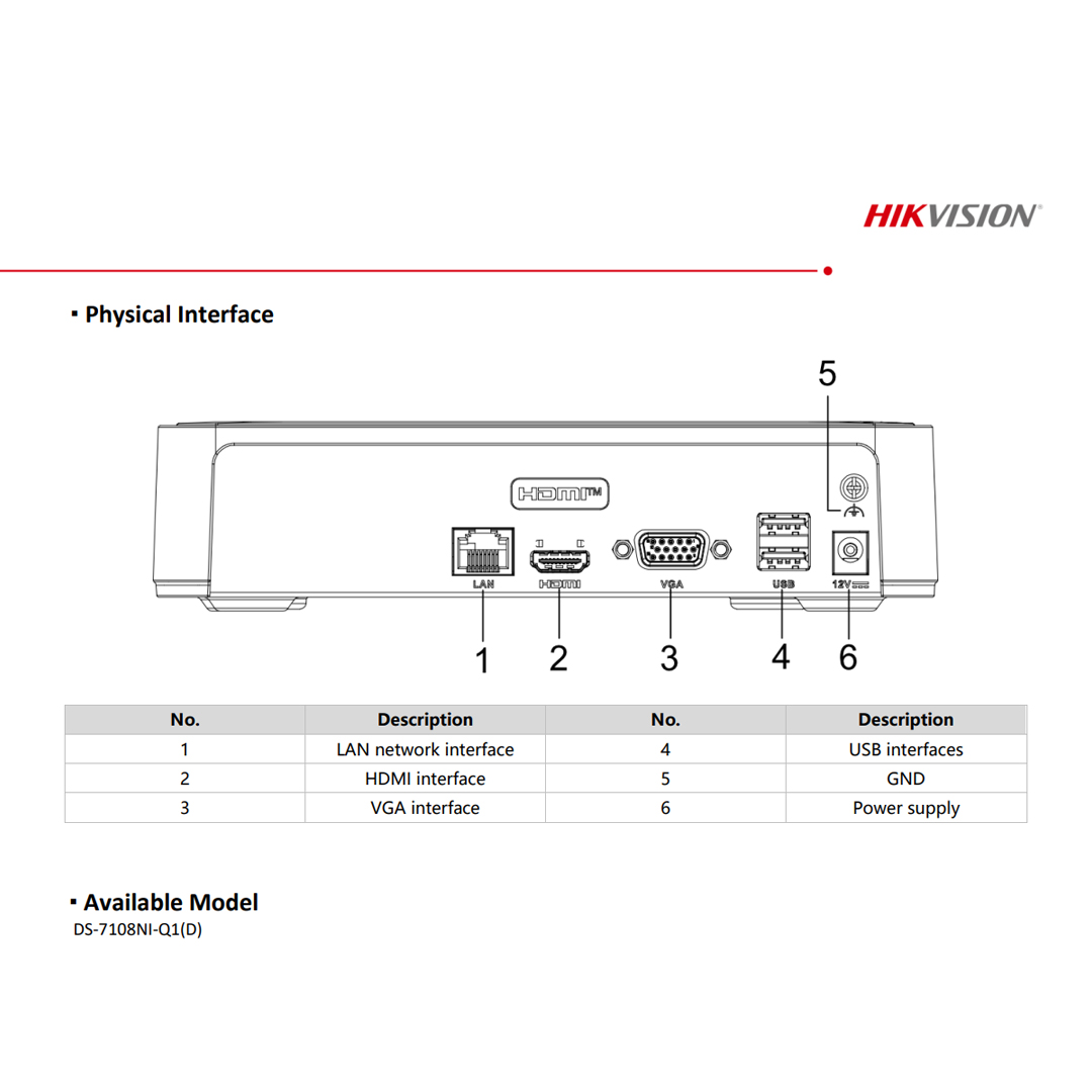 hikvision ds-7108ni-q1 8 Kanal NVR Kayıt Cihazı