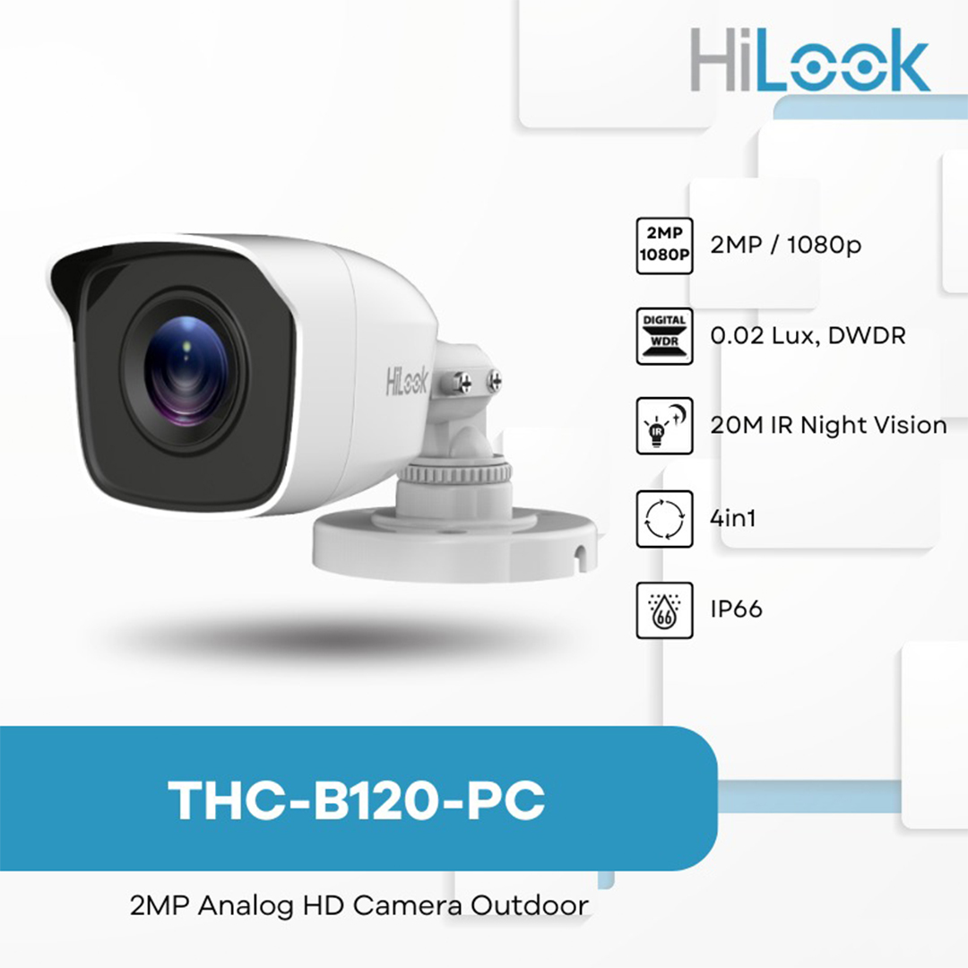 hilook-hikvision thc-b120-pc 2MP 2.8mm Bullet Kamera