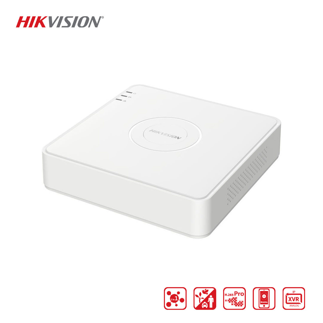 hikvision ds-7108hghi-k1/m1 8 Kanal 1080P HD-TVI DVR Kayıt Cihazı | İnsan ve Araç Sınıflandırmalı Akıllı Hareket Algılama | HDMI & VGA Çıkış