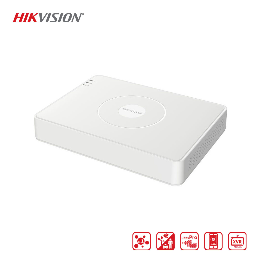 hikvision ds-7116hghi-k1/m1 16 Kanal 1080P HD-TVI Kayıt Cihazı, H.265+, 10TB Depolama Desteği(Dahili değil), HDMI & VGA Çıkışı, İnsan ve Araç Tespiti