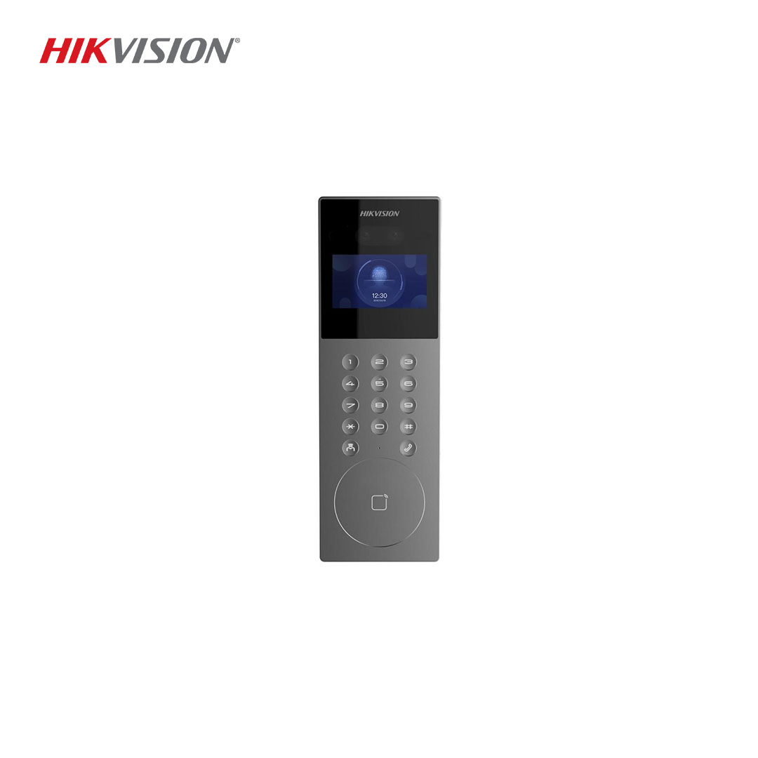 Hikvision DS-KD9203-E6 Yüz Tanıma Kapı İstasyonu – 2MP Kamera, 4.3" LCD Ekran, IP65, M1 Kart Okuyucu