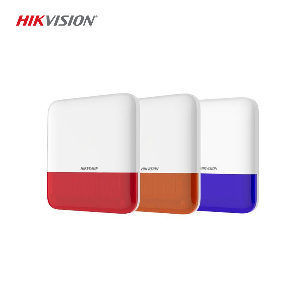 hikvision ds-ps1-e-we Kablosuz Harici Siren (Kırmızı-Mavi) - 868MHz